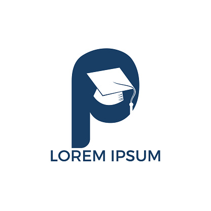 P. Tutorial Logo Letter P Education Logo Vector Illustration Template Stock Illustration ...