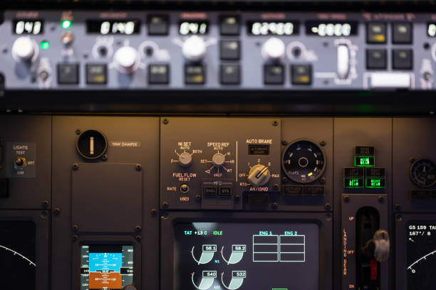 istock Aircraft cockpit instrument 1156174173