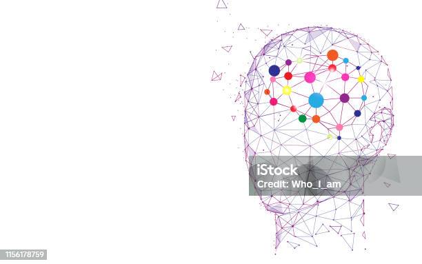 Human Head And Brain Creation And Idea Concept Stock Illustration - Download Image Now - Mental Health, Contemplation, Expertise