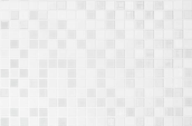 istock White or gray ceramic wall and floor tiles abstract background. Design geometric mosaic texture for the decoration of the bedroom. Simple seamless pattern for backdrop advertising banner poster or web 1156181342