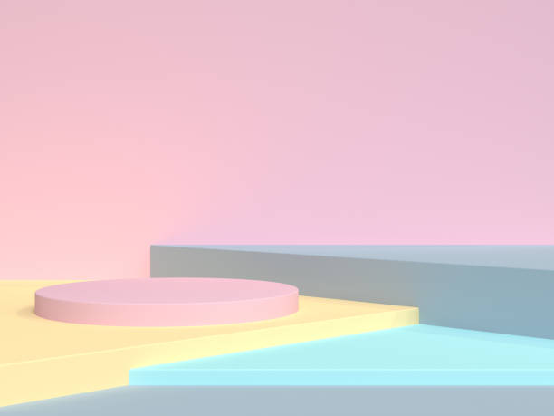 istock pastel scene pink blue yellow wall blank podium geometric set 3d render background 1156185855