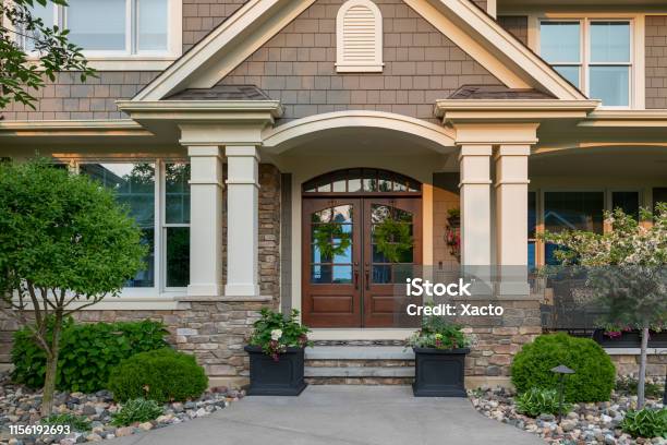 Suburban House Stock Photo - Download Image Now - Outdoors, Building Exterior, House