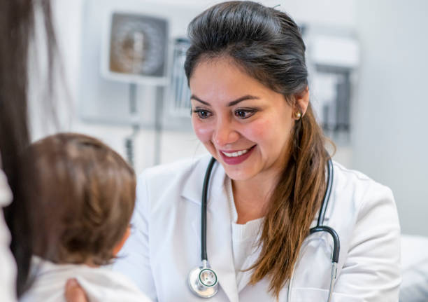 istock Baby at medical appointment 1156198853