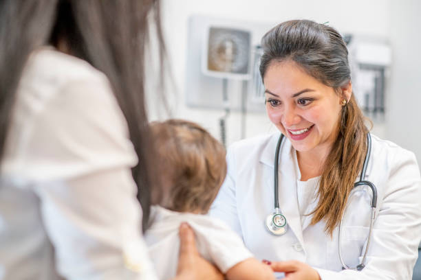 istock Baby at medical appointment 1156198858