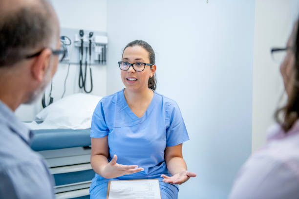 istock Senior adult at doctor's office 1156198945