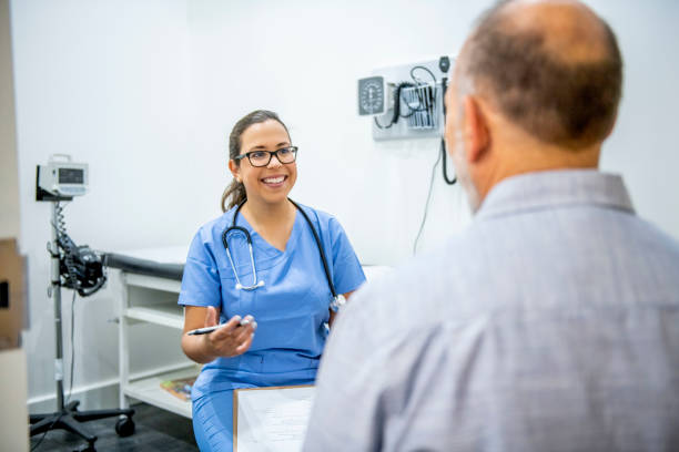 istock Senior adult at doctor's office 1156198968