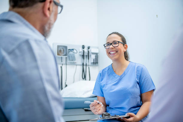 istock Senior adult at doctor's office 1156198970