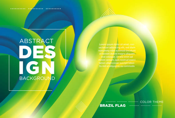 Creative modern design 3d flow shape. Liquid wave backgrounds vector art illustration