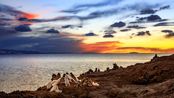 istock sunset over Nam lake 1156204011
