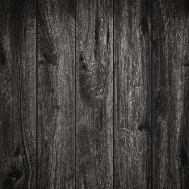 istock Black Wood texture background. Wooden board texture. Structure of natural plank. 1156206265