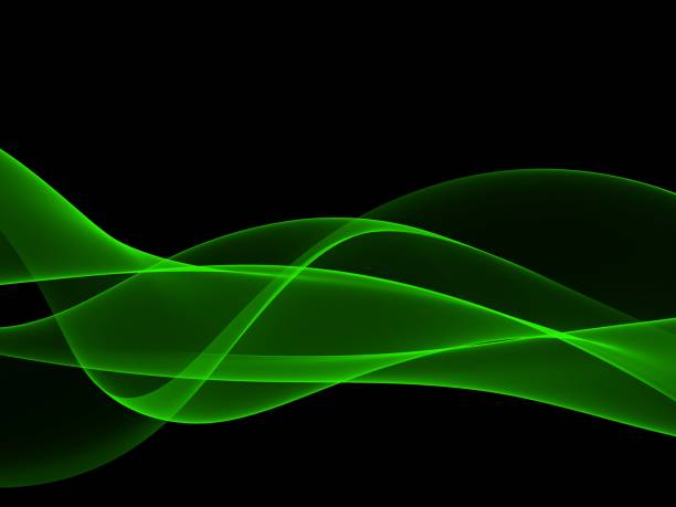 istock Abstract background, green waved lines for brochure, website, flyer design 1156206350