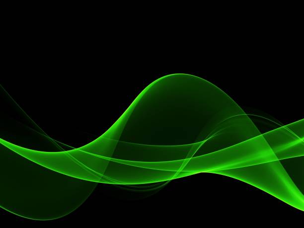 istock Abstract background, green waved lines for brochure, website, flyer design 1156206356