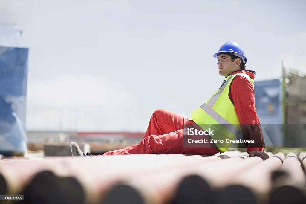 Worker Quick Rest Building Worker Having A Rest Stock Photo - Download Image Now ...
