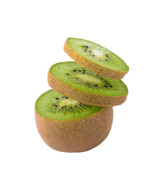 istock Fresh sliced kiwi fruit with clipping path 1156207240