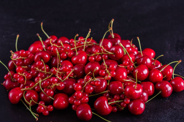 istock Sweet fresh organic cherry background close-up 1156207499
