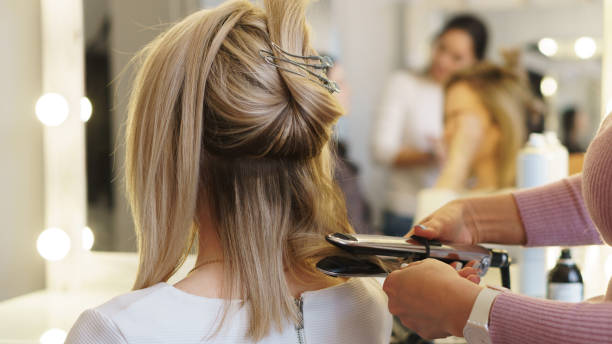 Hairdressing services. stock photo