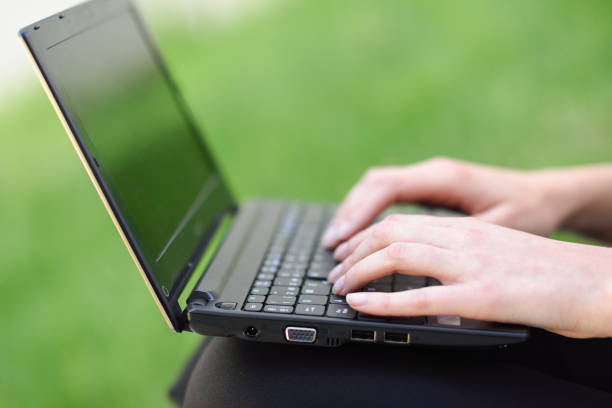 istock Woman hands typing on laptop computer keyboard. 1156207684