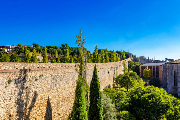 istock Girona City Walls, Girona landmarks 1156212449