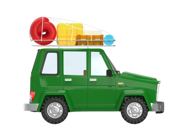 istock SUV adventure cartoon side 1156220157