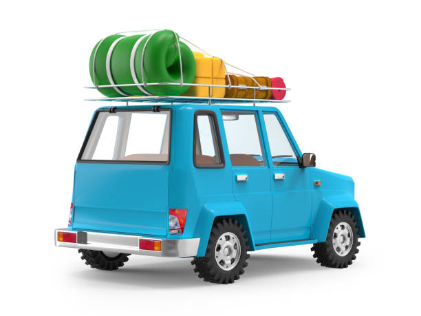 istock SUV adventure cartoon back 1156220167