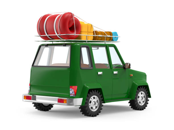 istock SUV adventure cartoon 1156220181