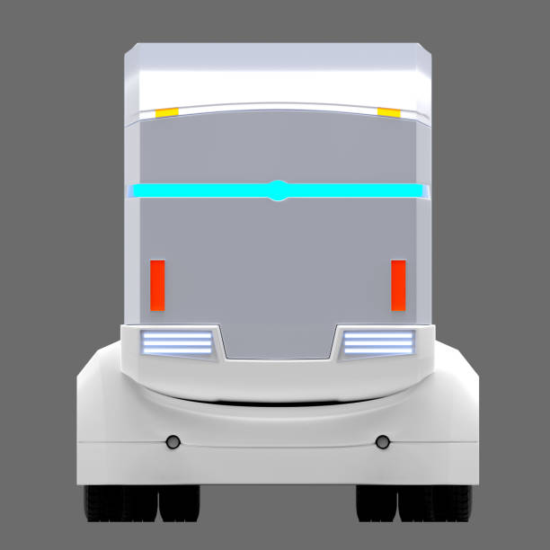 istock self-driving truck futuristic front 1156220201