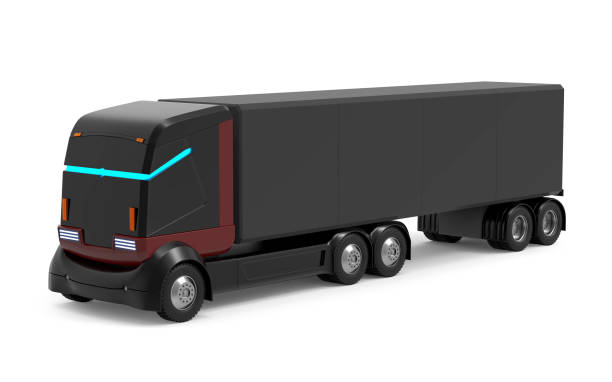 istock self-driving truck futuristic black 1156220225