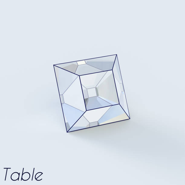 istock Sketch of a table cut diamond 1156221605