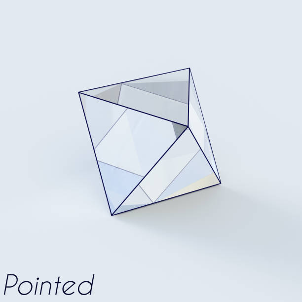 istock Sketch of a octahedron point cut diamond 1156221634