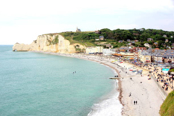 istock The cliffs of Etretat in Normandy 1156236415