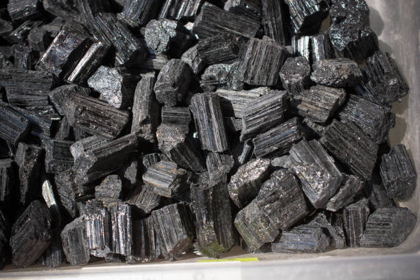 istock Raw crystal of black Tourmaline (Schorl) gemstone 1156236644