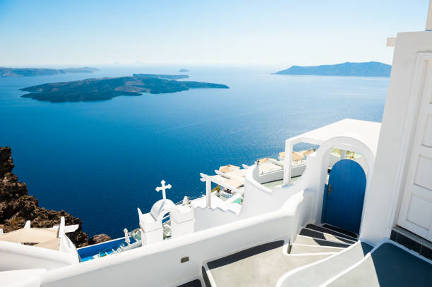 istock White architecture on Santorini island, Greece. 1156239203