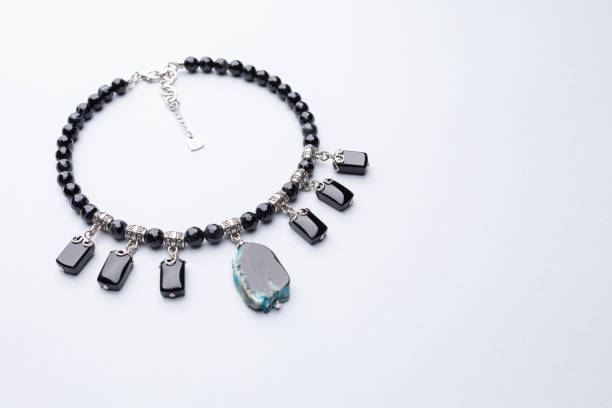 istock Handmade jewelry studio photography with copy space 1156244892
