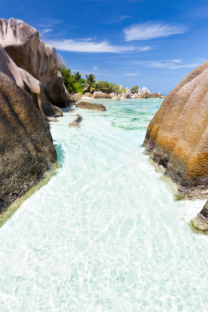 istock Granite Rocks And Beach, La Digue, Seychelles 1156245134