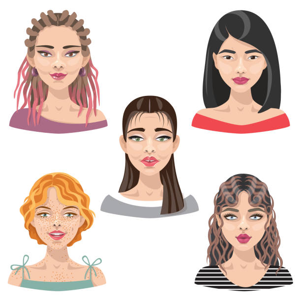 Woman With Short Brown Hair Illustrations, Royalty-Free Vector Graphics &  Clip Art - iStock