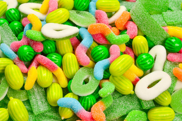 istock Assorted gummy candies. Top view. Jelly  sweets. 1156252879