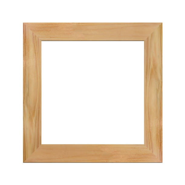 istock Wood frame isolated on whited background with clipping path 1156255254