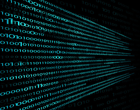 Computer Binary Code Of 1 And 0 Computer Technology Background Drawing ...
