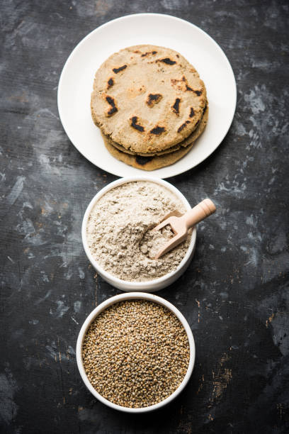 istock bajra / sorghum ki roti or pearl millet flat bread 1156260947