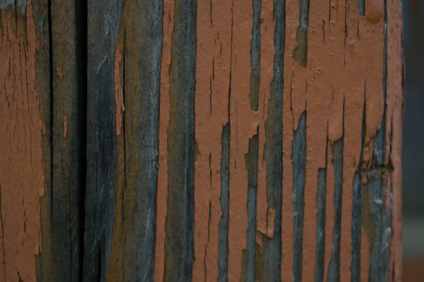 A ruined oange colored wooden background