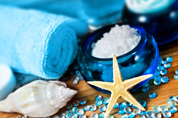 istock Wellness maritime summertime decoration with sea salt 1156266499