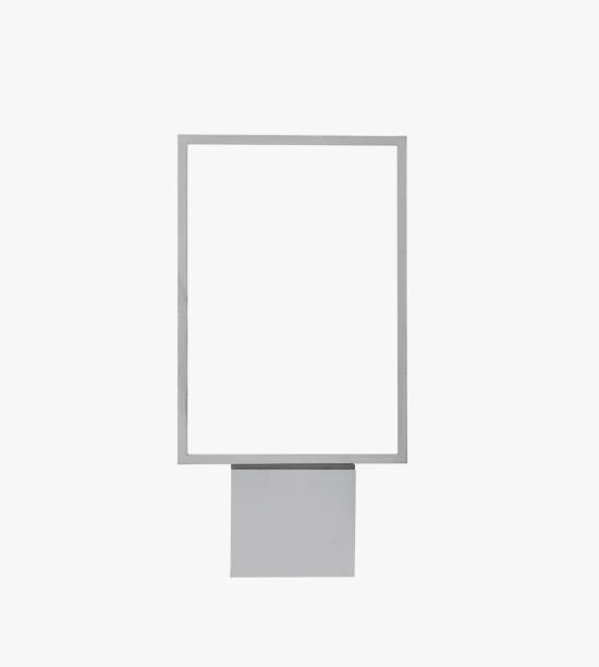 istock square blank billboard ad branding led screen poster white screen isolated on white background with clipping path. 1156273725