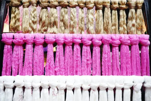 Photo of Colour of silk weave handmade