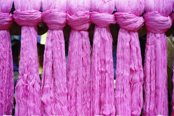 Photo of Colour of silk weave handmade