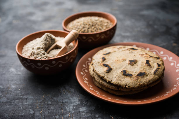 istock bajra / sorghum ki roti or pearl millet flat bread 1156280080