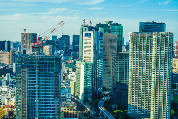 skyline de tokyo - 11873 - fotografias e filmes do acervo