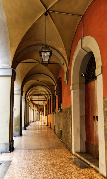 istock Street arcades in Bologna, Italy 1156281155