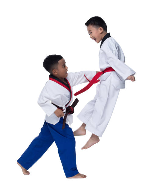 мастер черный пояс taekwondo учитель инструктор - do kwon стоковые фото и изображения