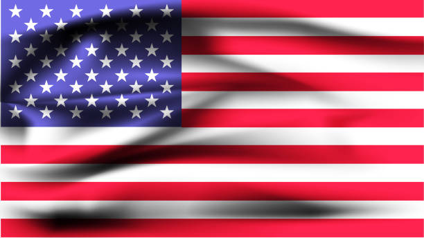 istock Beautifully waving star and striped American flag 1156290557