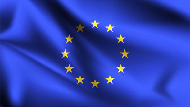istock European Union flag waving with the wind 3D illustration wave flag 1156291961
